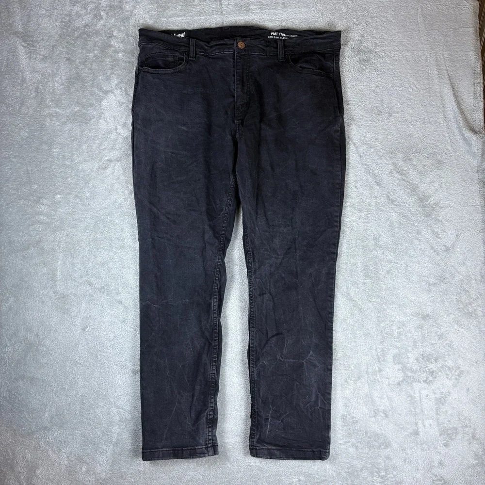 Mugsy Pardon My Take PMT Clutch Jeans Mens 40x30 (Fits 38x29) Black Stretch‎